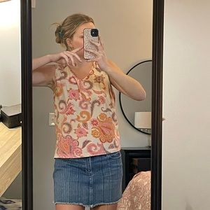 Beautiful patterned top from caribbean joe in the size large